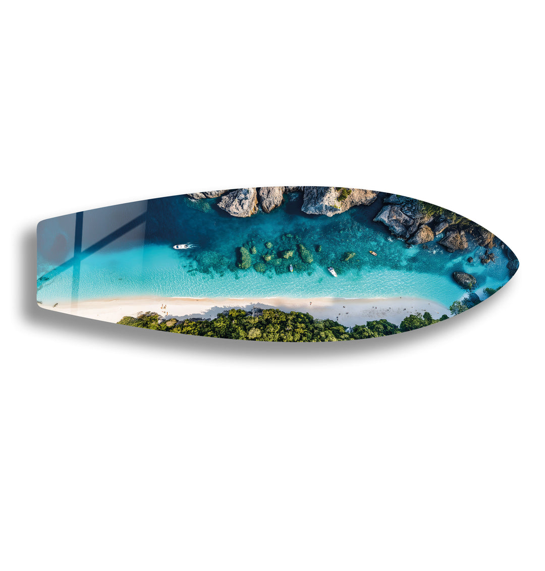 Crystal Cove Surfboard Wall Art