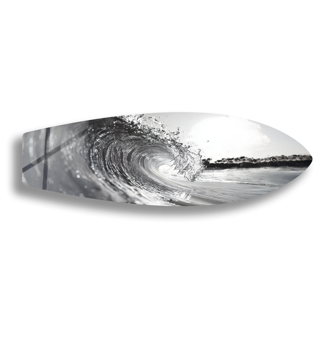 Crystal Wave Surfboard Wall Art