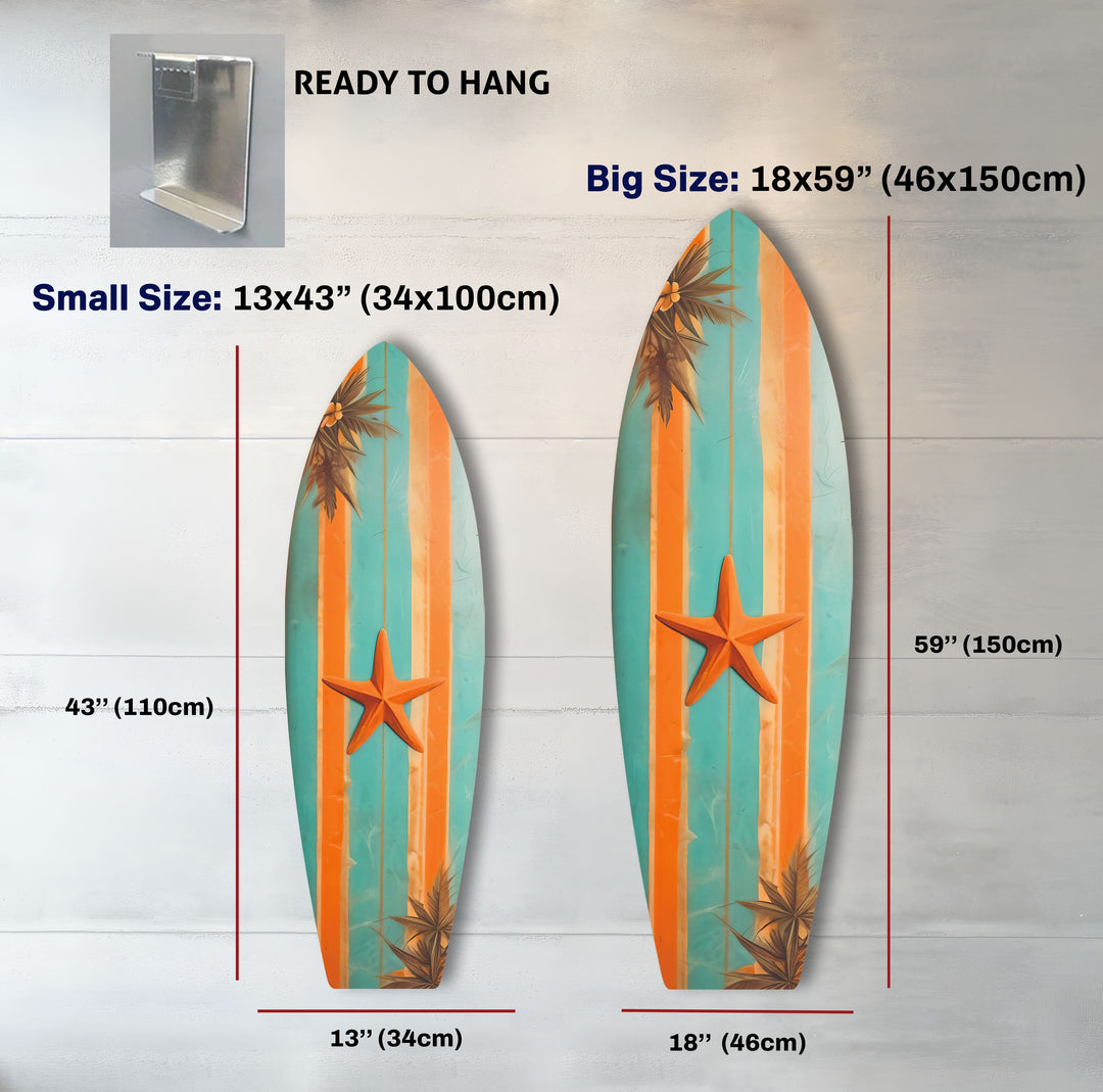 Sea Star Surfboard Wall Art