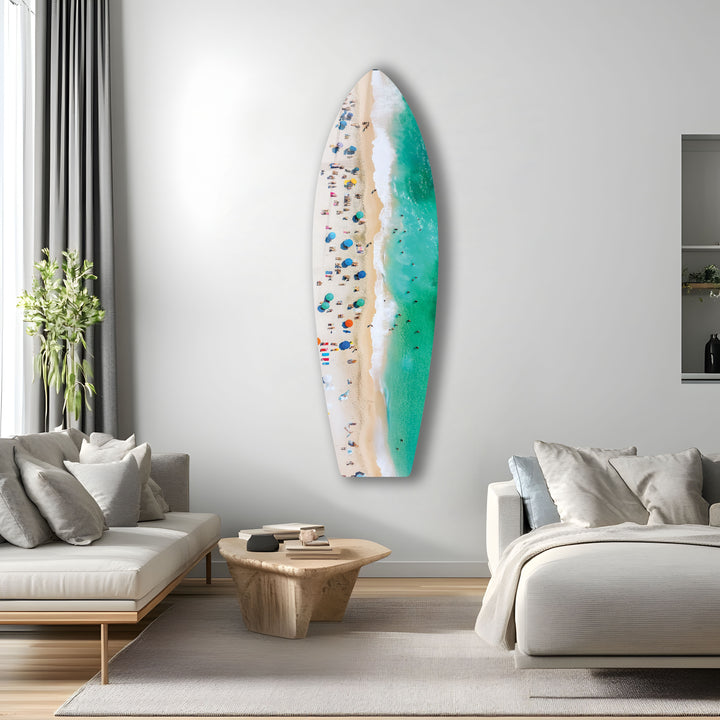 Beach Bliss Surfboard Wall Art