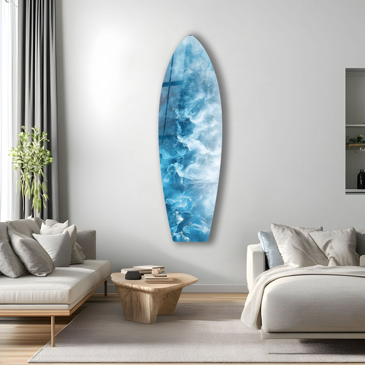 Ocean Mist Surfboard Wall Art