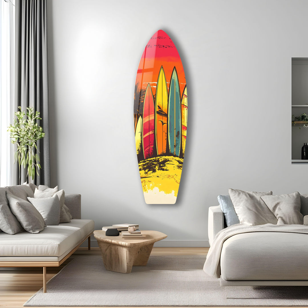 Vintage Surfboard Wall Art