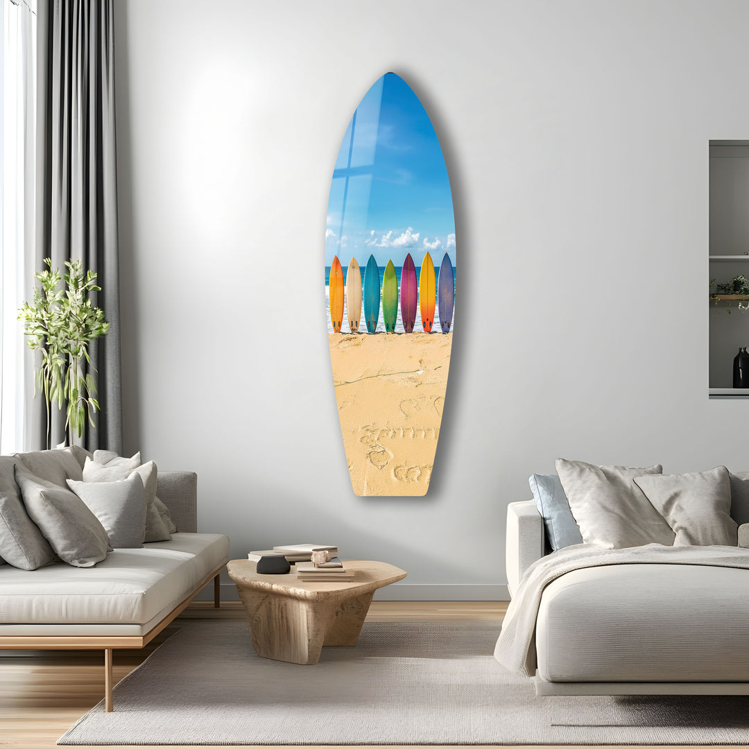 Colorful Surfboards Wall Art