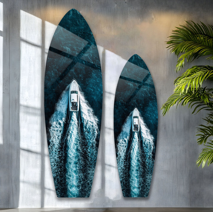 Speed & Freedom Surfboard Wall Art