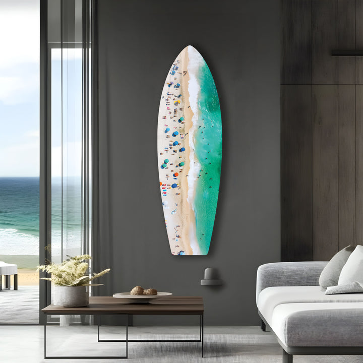 Beach Bliss Surfboard Wall Art