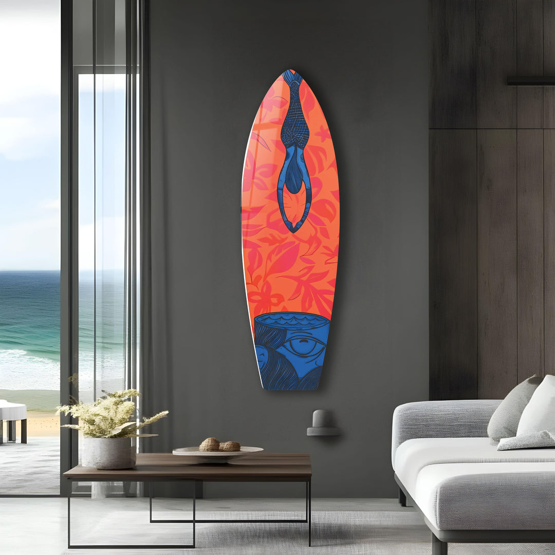 Mermaid Surfboard Wall Art