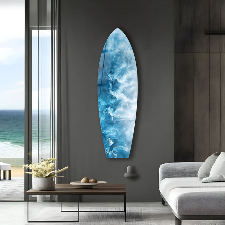 Ocean Mist Surfboard Wall Art