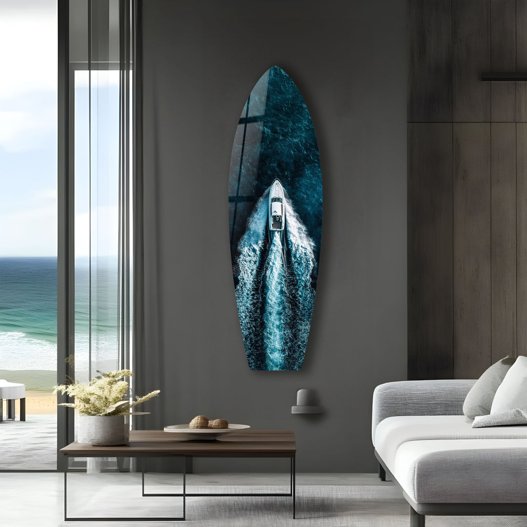 Speed & Freedom Surfboard Wall Art