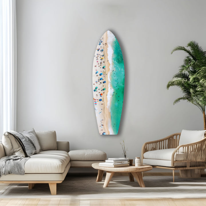 Beach Bliss Surfboard Wall Art