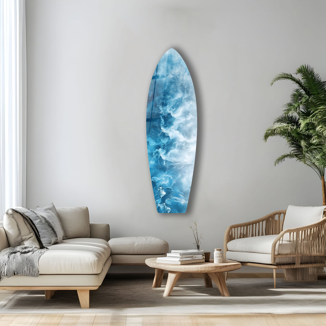 Ocean Mist Surfboard Wall Art