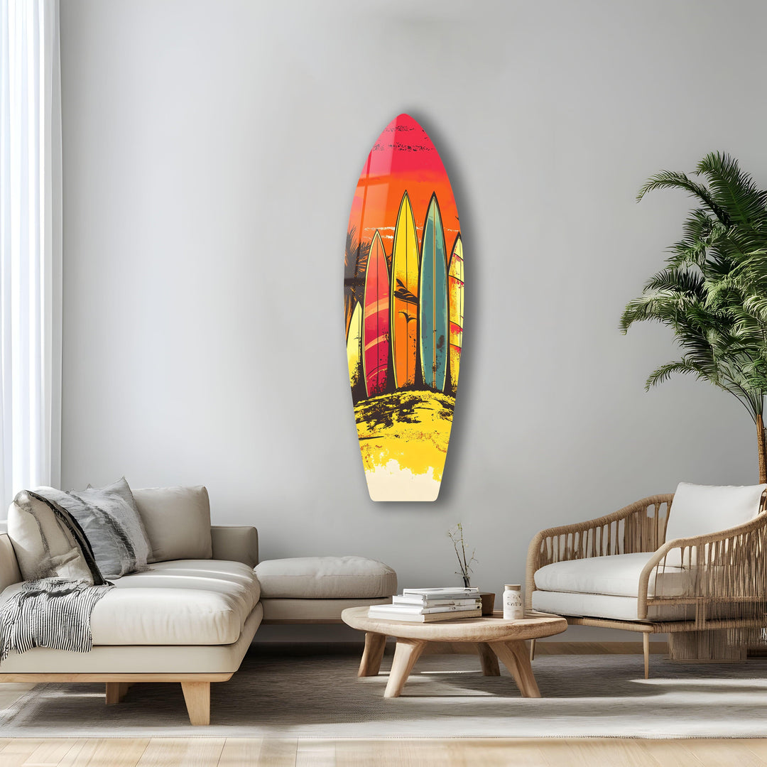 Vintage Surfboard Wall Art