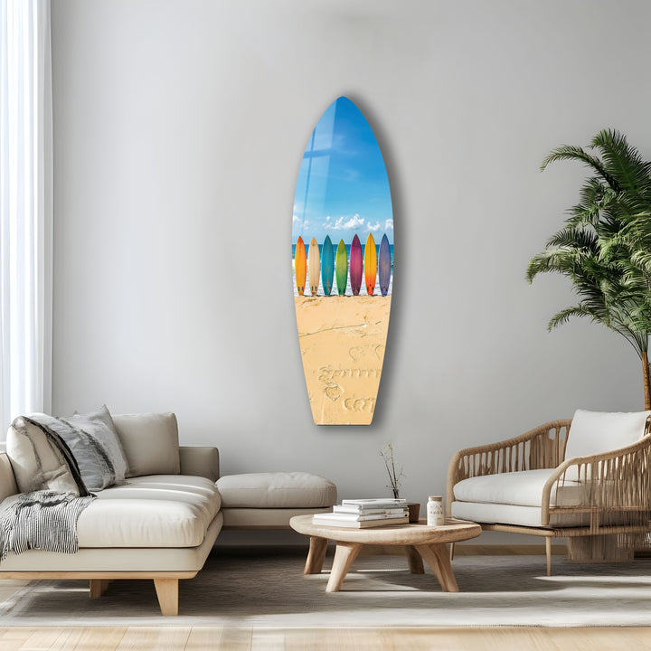 Colorful Surfboards Wall Art