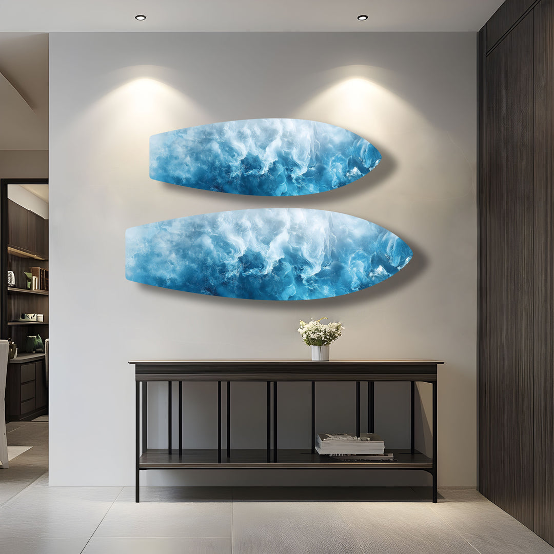 Ocean Mist Surfboard Wall Art