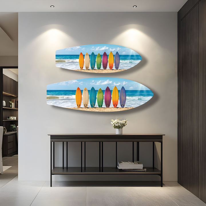 Colorful Surfboards Wall Art