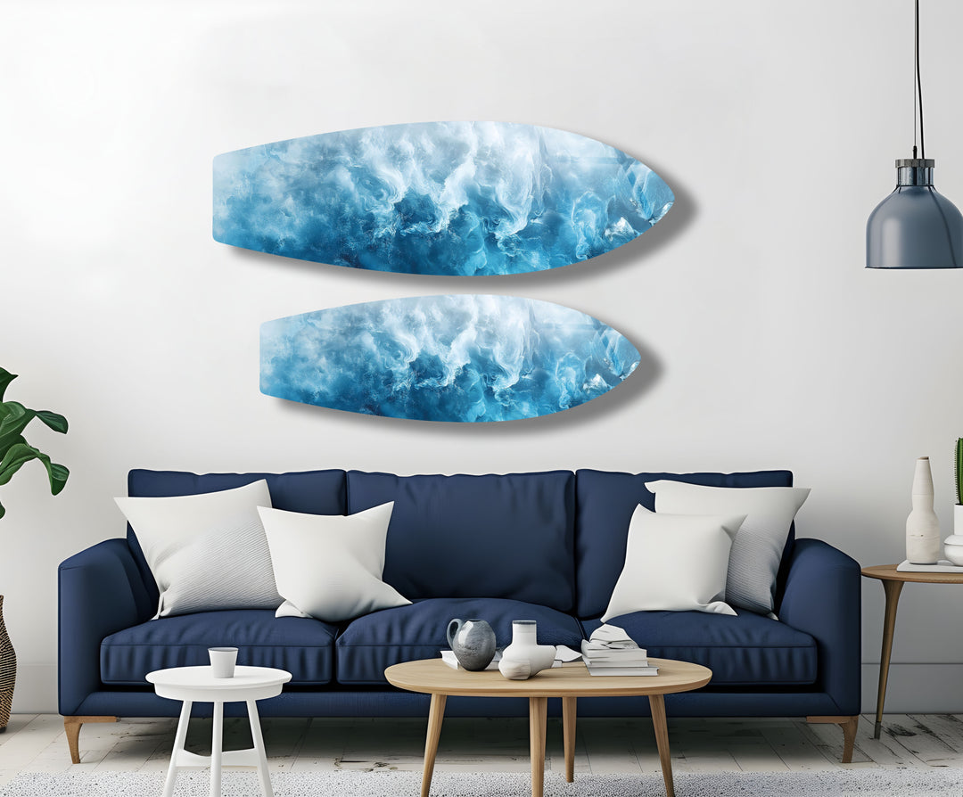 Ocean Mist Surfboard Wall Art