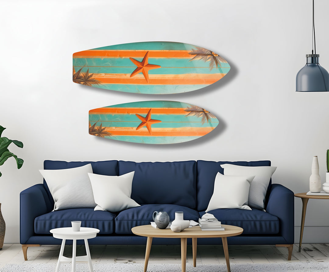 Sea Star Surfboard Wall Art