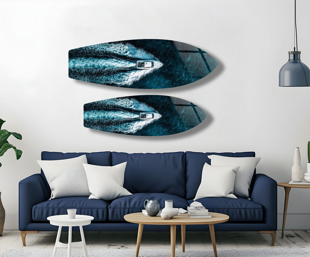 Speed & Freedom Surfboard Wall Art