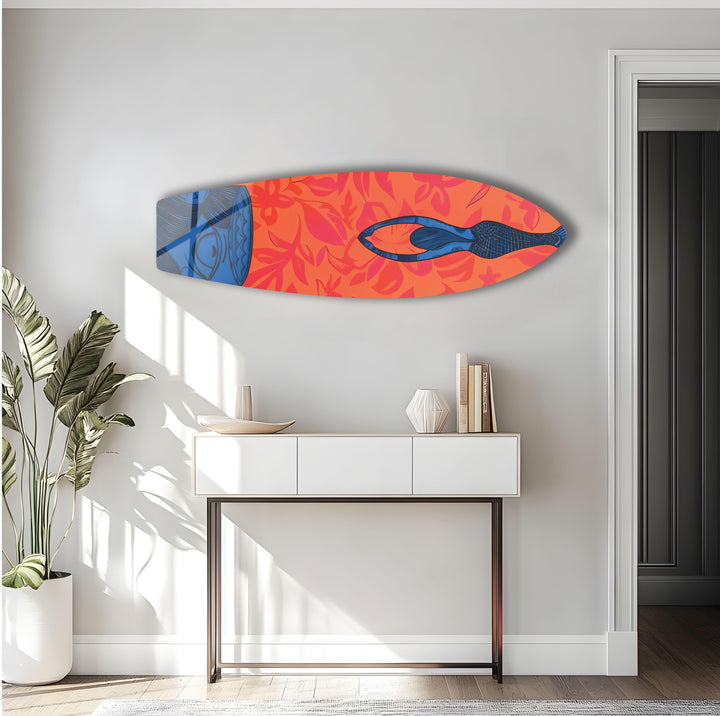 Mermaid Surfboard Wall Art