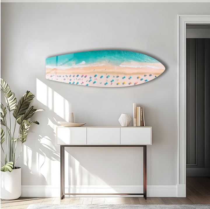 Beach & Sun Lounger Surfboard Wall Art