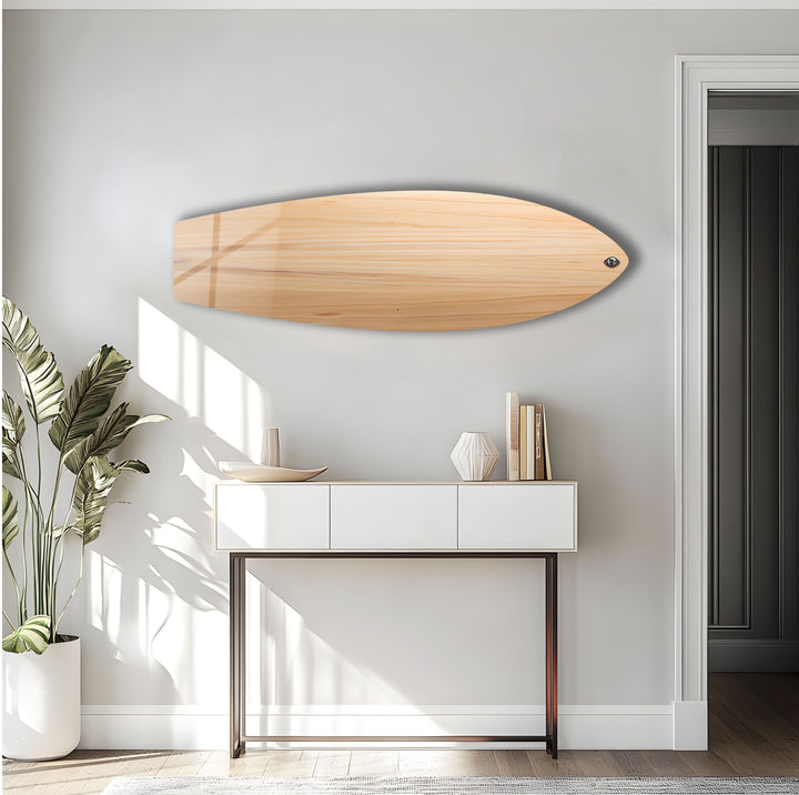 Wood Details Surfboard Wall Art