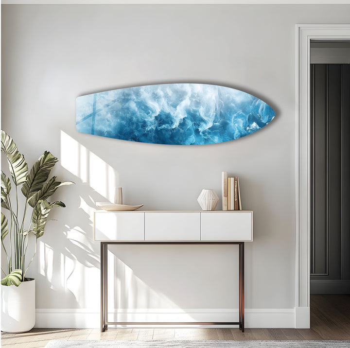 Ocean Mist Surfboard Wall Art