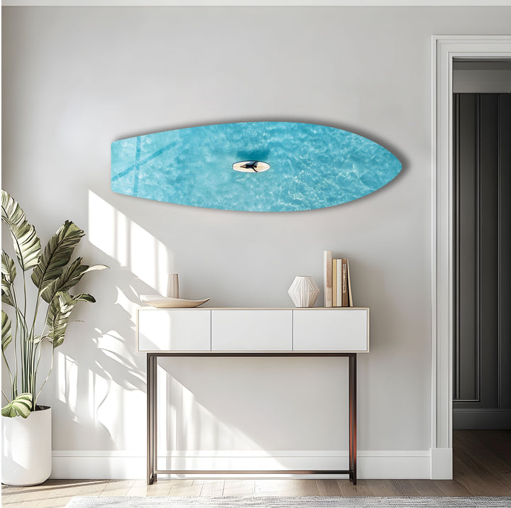 Ocean Serenity Surfboard Wall Art