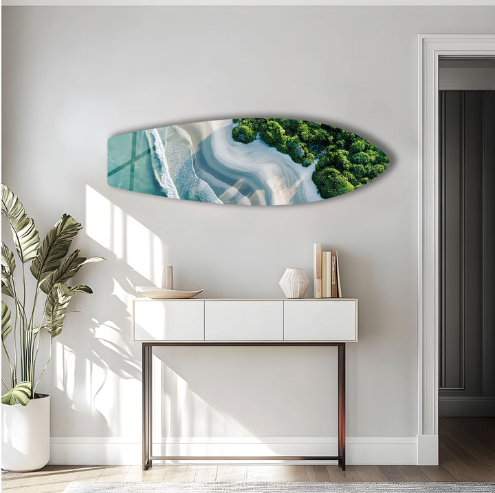 Coastal Bliss Surfboard Wall Art