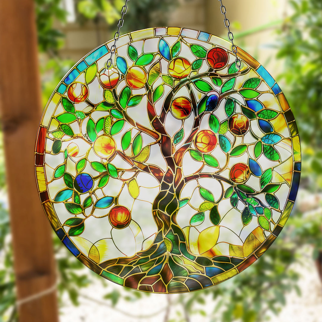 Colored Tree of Life Suncatcher Decor Perfect Gift | Myphotostation
