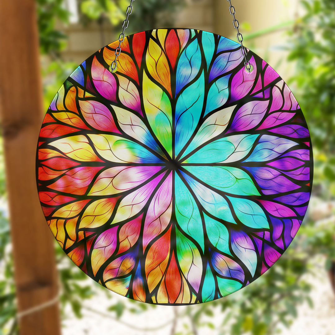 Purple Lotus Suncatcher Decor Add Color with Stained Glass Suncatchers for Home | Myphotostation
