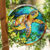 Seaturtle Suncatcher Decor Tempered Glass