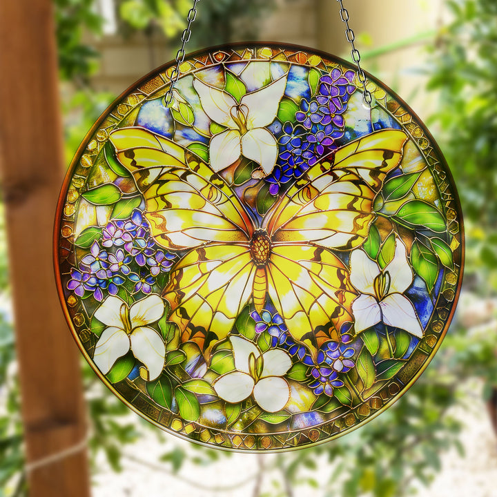 Colorful Butterfly Suncatcher Decor Stained Glass Suncatchers | Myphotostation
