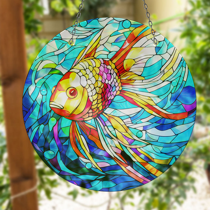 Goldfish Suncatcher Decor Transform Windows with Suncatchers | Myphotostation
