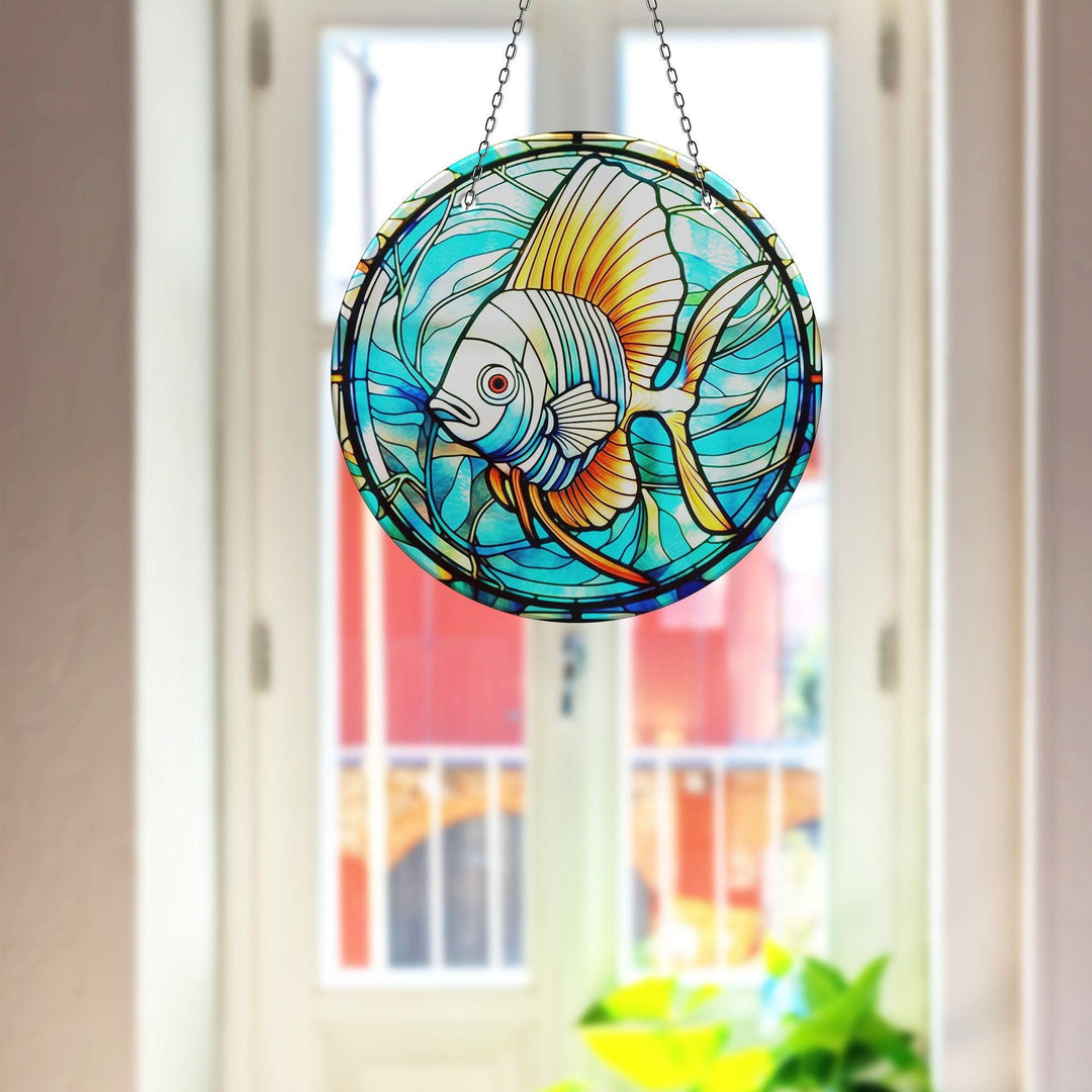 Blue Big Fish Suncatcher Brighten Windows | Myphotostation
