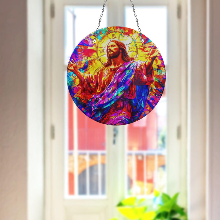 Jesus Christ Suncatcher Decor Transform Windows with Suncatchers | Myphotostation
