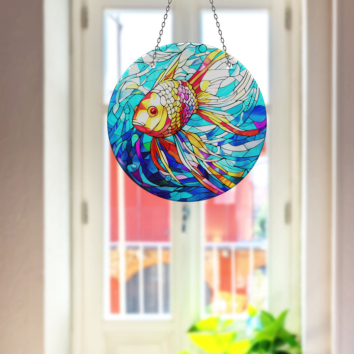 Goldfish Suncatcher Decor Beautiful Home Decor | Myphotostation
