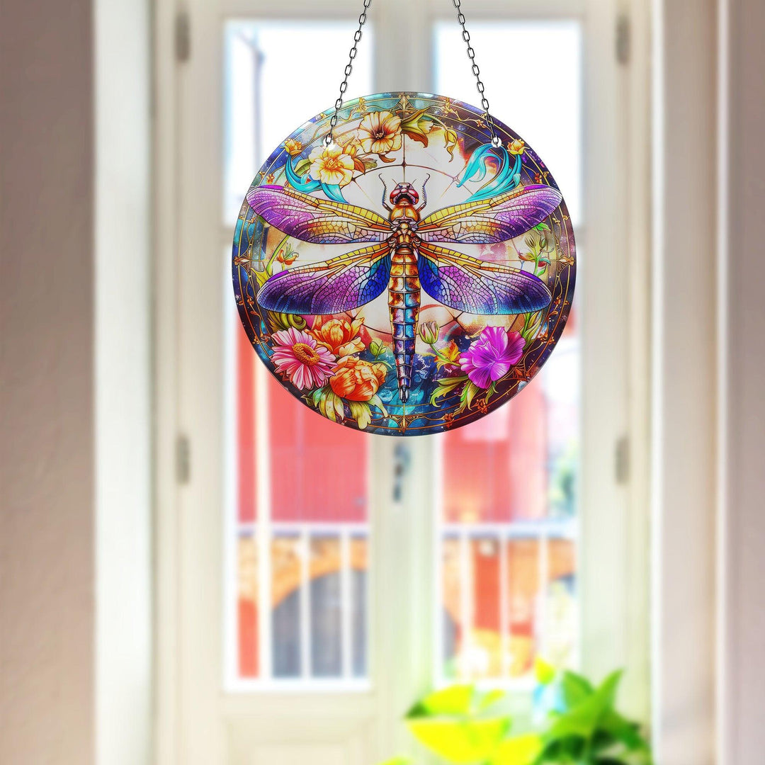 Colorful Dragonfly Suncatcher Decor  Brighten Windows | Myphotostation
