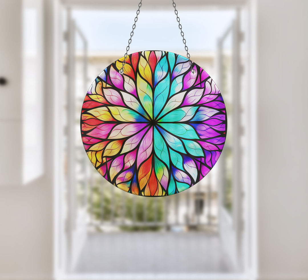 Purple Lotus Suncatcher Decor Glass Suncatchers | Myphotostation
