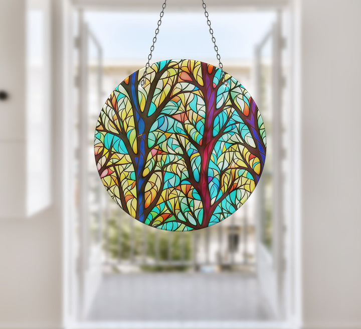 Leaves Tree Colored Suncatcher Sun Catcher for Window | Myphotostation
