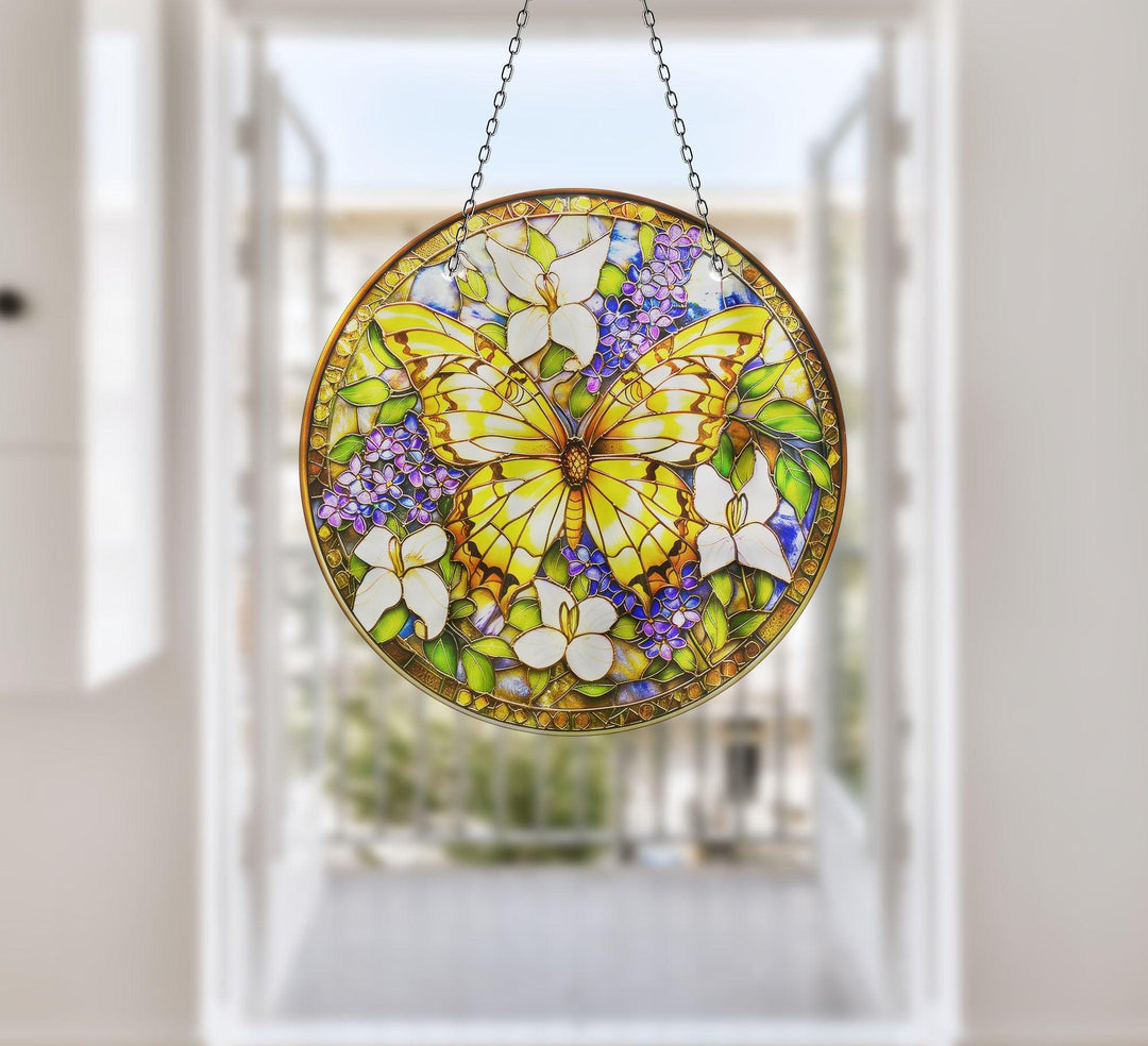 Colorful Birds Stained  Suncatcher Sun Catcher for Window | Myphotostation
