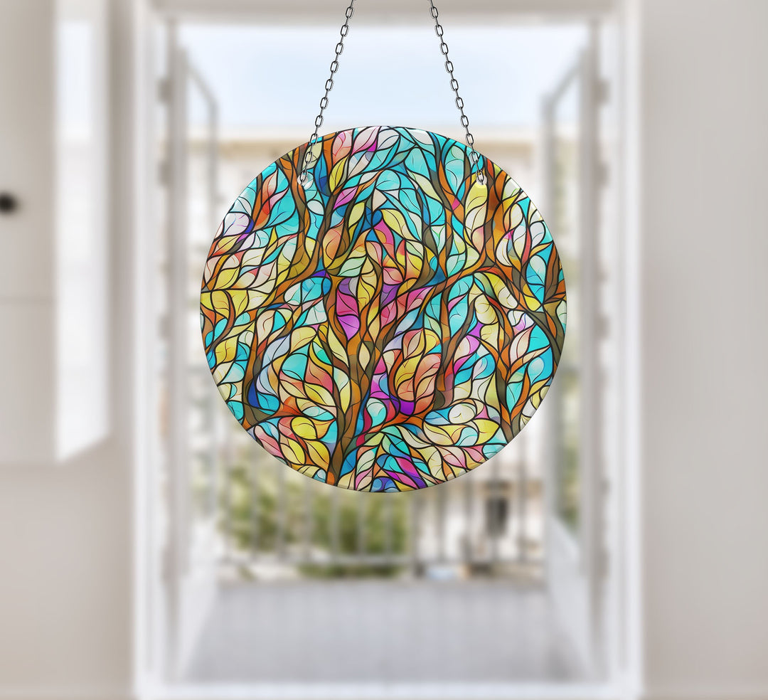 Leaves Colorful Stained  Suncatcher Sun Catchers | Myphotostation
