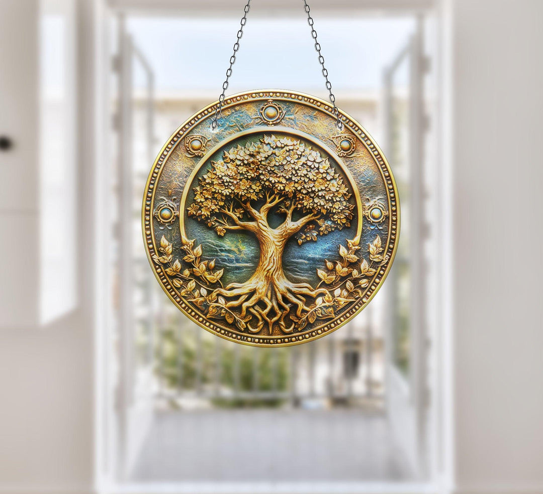 Metal Life of tree Suncatcher Transform Windows with Suncatchers | Myphotostation
