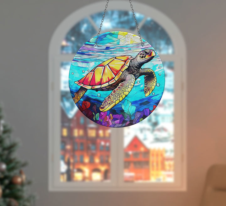 Tropical Seaturtle Suncatcher Perfect Gift | Myphotostation
