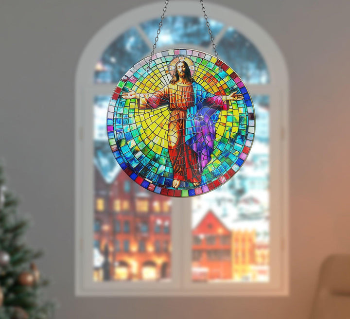 Neon Christ Suncatcher Decor Beautiful Home Decor | Myphotostation
