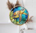 Seaturtle Suncatcher Decor Tempered Glass