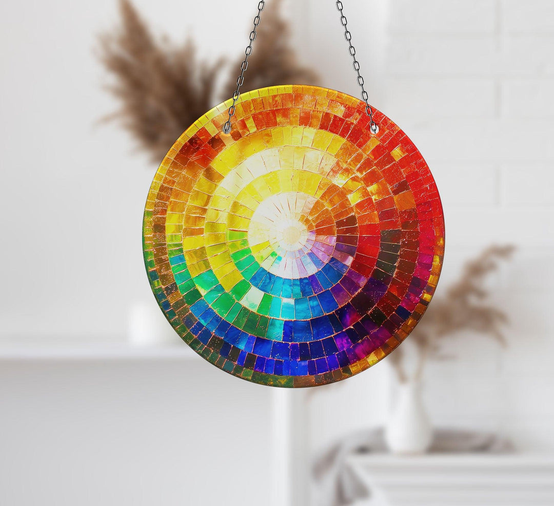 Orange & Yellow Stained Suncatcher Sun Catchers | Myphotostation
