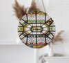 Stained Suncatcher Decor Tempered Glass Art