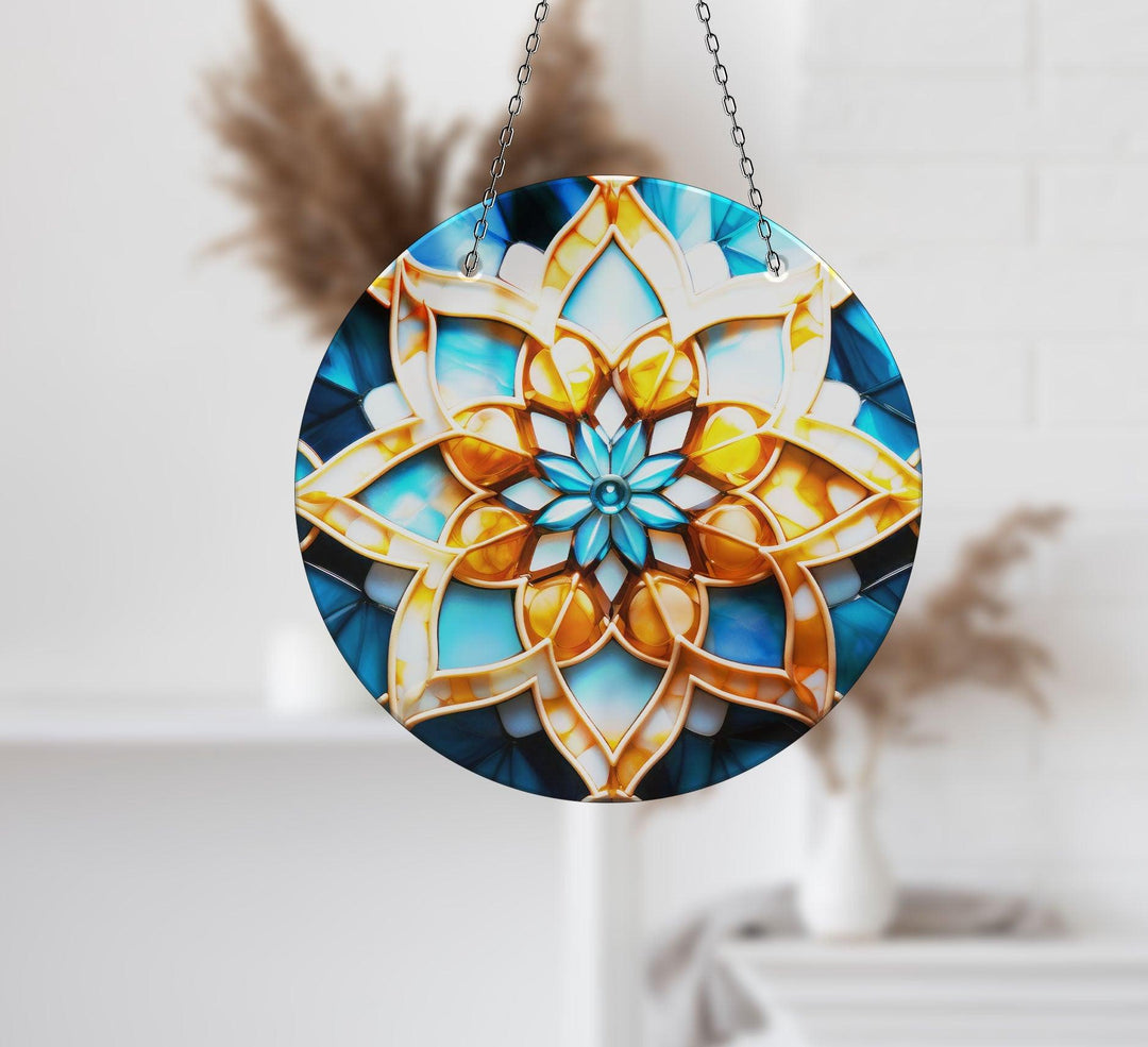 Gold Lotus Suncatcher Decor Sun Catcher for Window | Myphotostation
