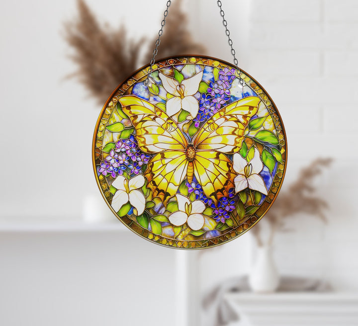 Colorful Birds Stained  Suncatcher Tempered Glass | Myphotostation
