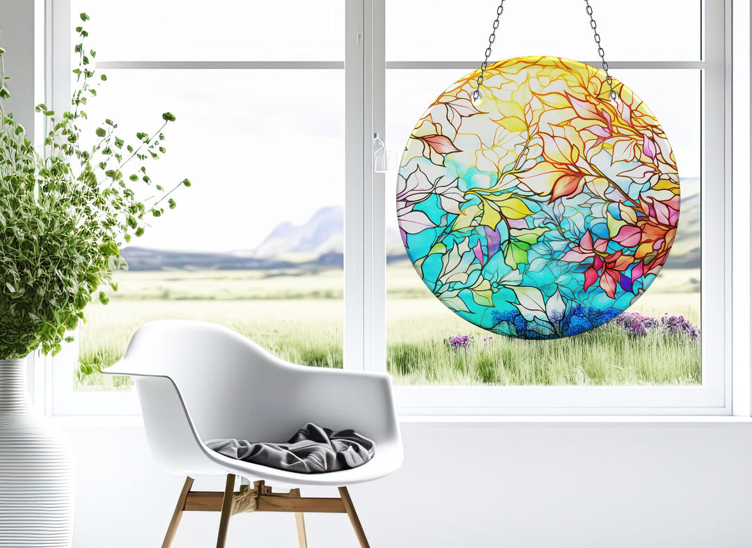 Shiny Colored Stained Suncatcher Brighten Any Space with Glass Suncatchers | Myphotostation