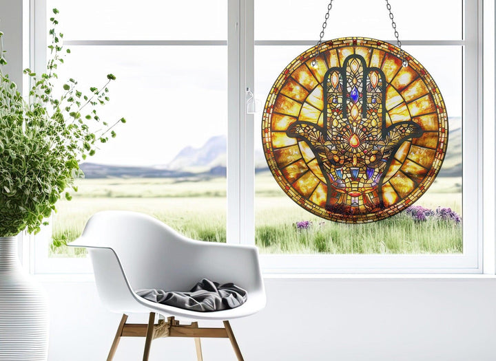 Christian Suncatcher Decor Unique Stained Glass Suncatchers | Myphotostation
